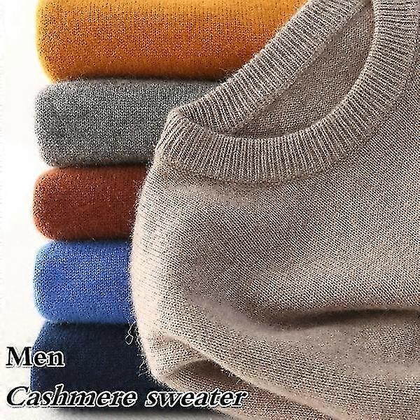 Herren Kaschmirpullover Herbst Winter Weicher warmer Strickpullover Strickpullover