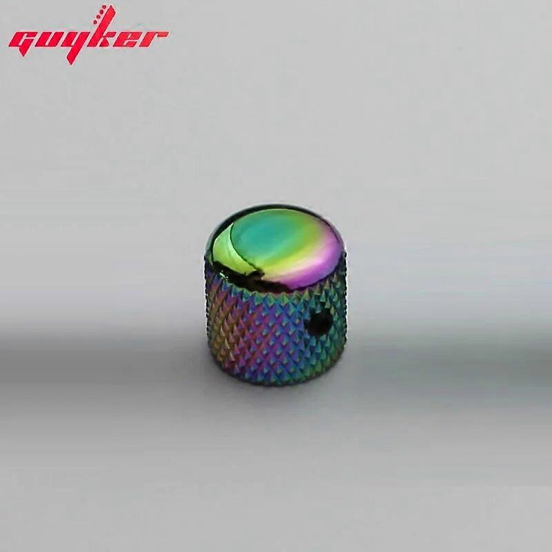 Dome Metal Chameleon Rainbow Knob för elgitarrbas