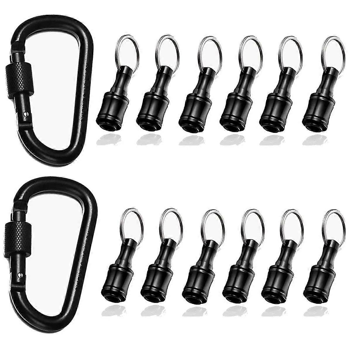 Bit Holder 1/4 Inch Hex Screwdriver Bits Holder Extension Bar Keychain Screw Adapter Drill Change D