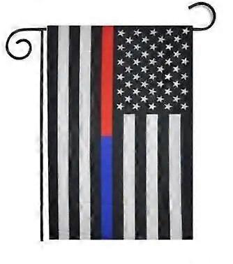 aerlxemrbrae 45cmx30cm Λεπτή μπλε γραμμή κήπο Σημαία Αστυνομία Μπάτσοι Επιβολή του νόμου Πολυεστέρας Banner Κήπος