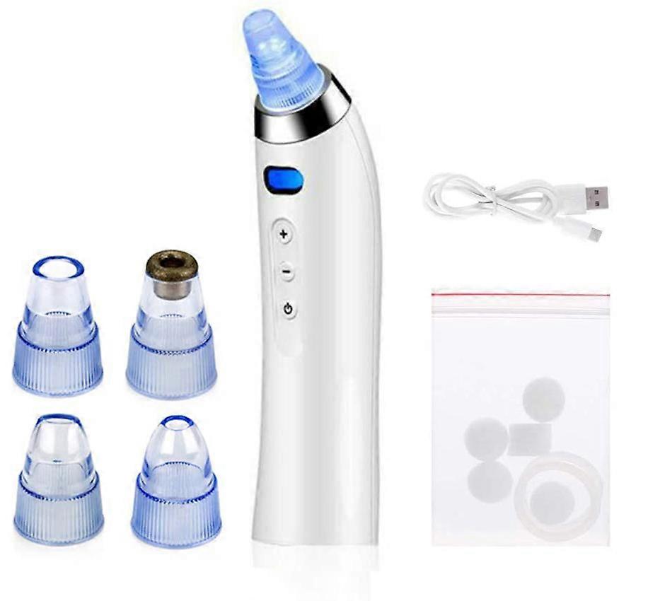 Dissolvant de points noirs rechargeable avec 4 têtes de beauté interchangeables