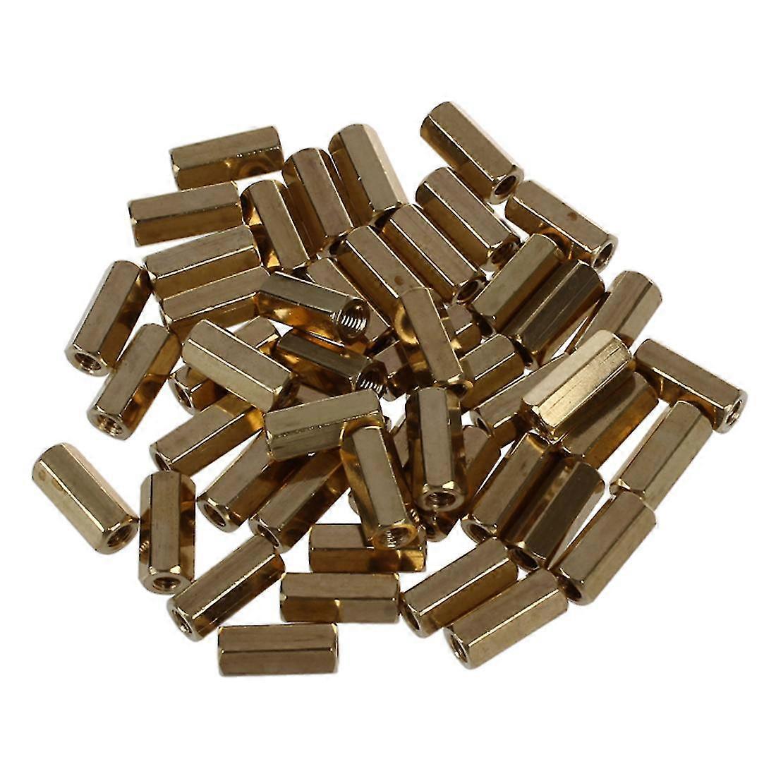 50 Pcs Hexagonal 11mm Length M3 Female Thread Pcb Standoff Spacers
