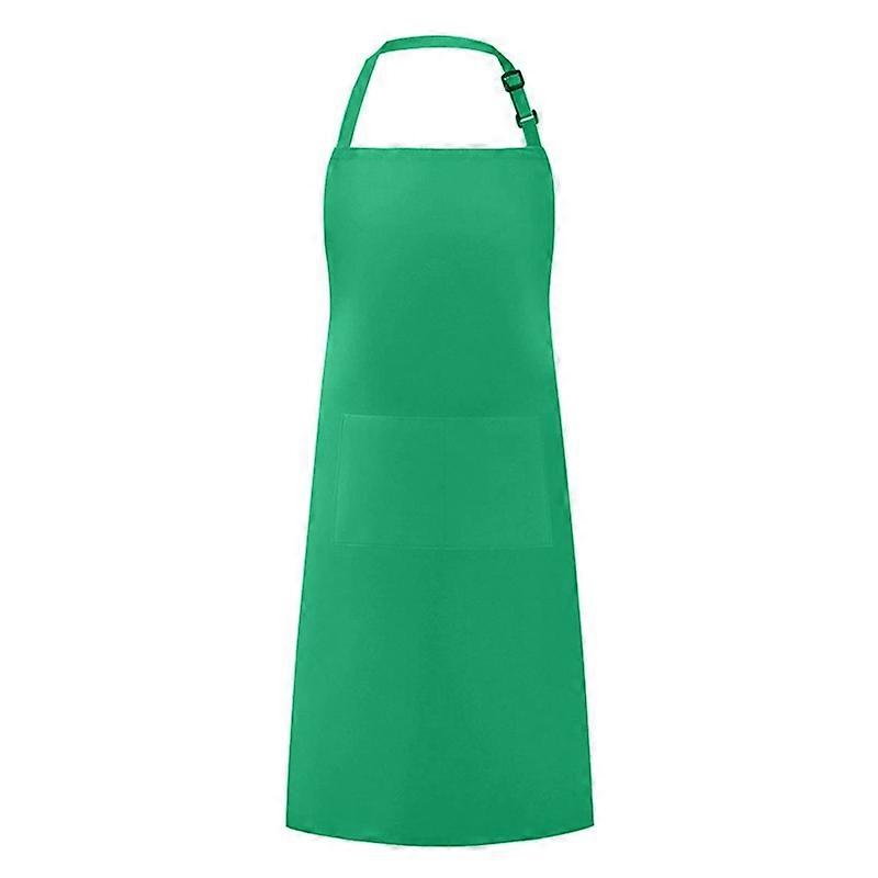 Comfortable Kitchen Apron with Adjustable Buckle Polyester Cotton Easy to Clean Cooking Apron for Baking KAESI