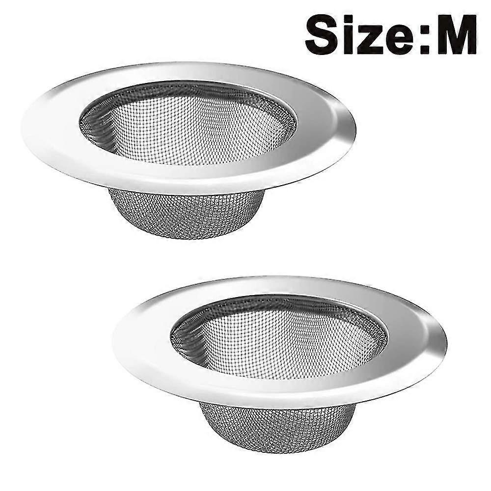 2 Pack Kitchen Sink Strainer, Stainless Steel Drain Filter Strainer
