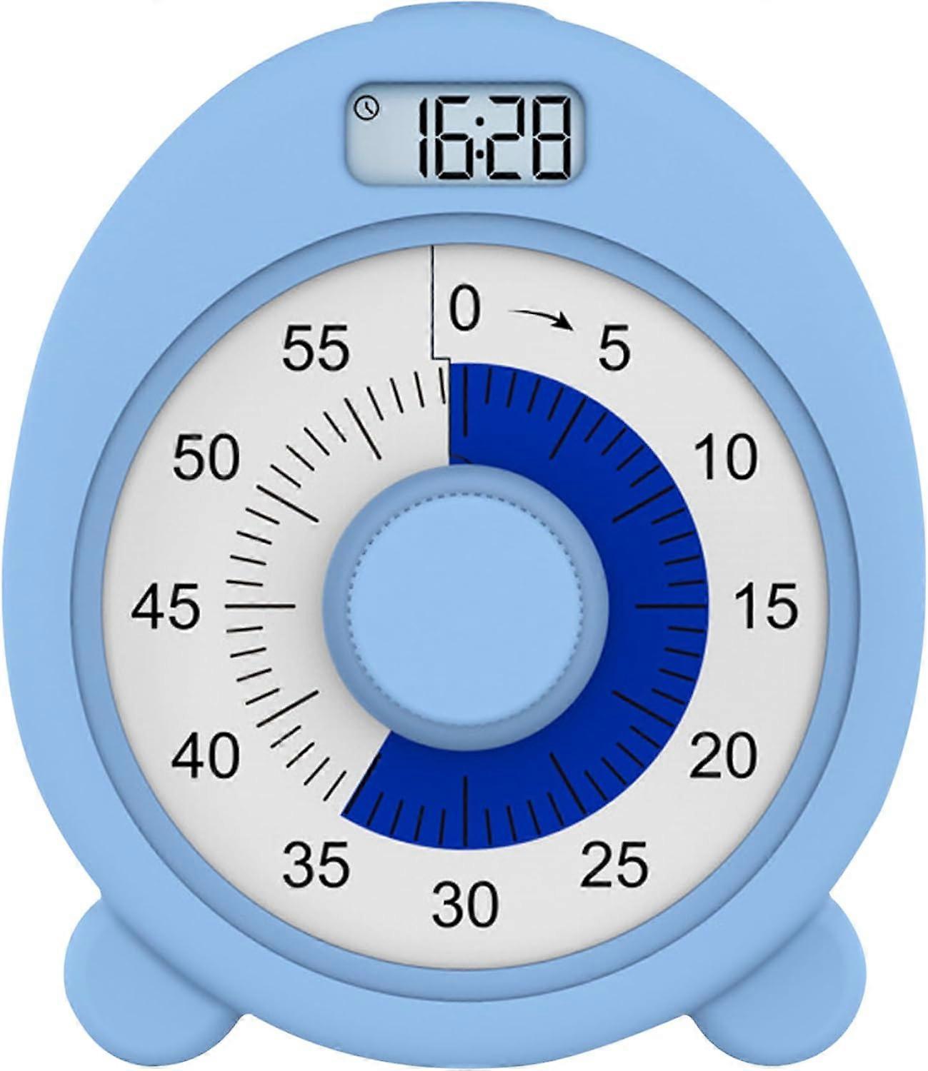 Visual Timer for Kids Adult Classroom Timer Kitchen Timer 60 Minutes Countdown Visual Clock Rechargeable Silent Study Timer