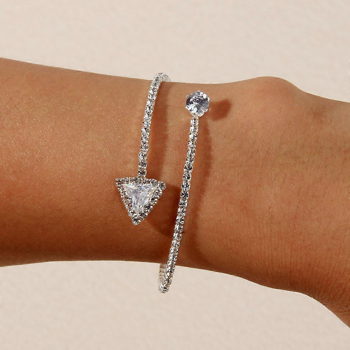 Bracelet Silver Design Triangle Minimalist