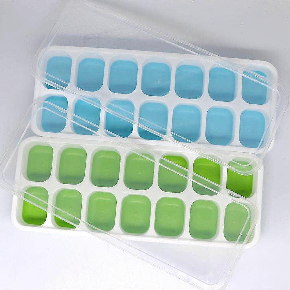 Set Of 4 Ice Cube Containers ,With Lid