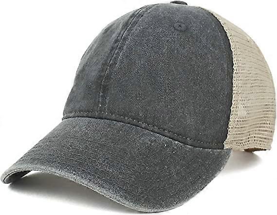 Unstructured Washed Pigment Dyeed Trucker Mesh Hat