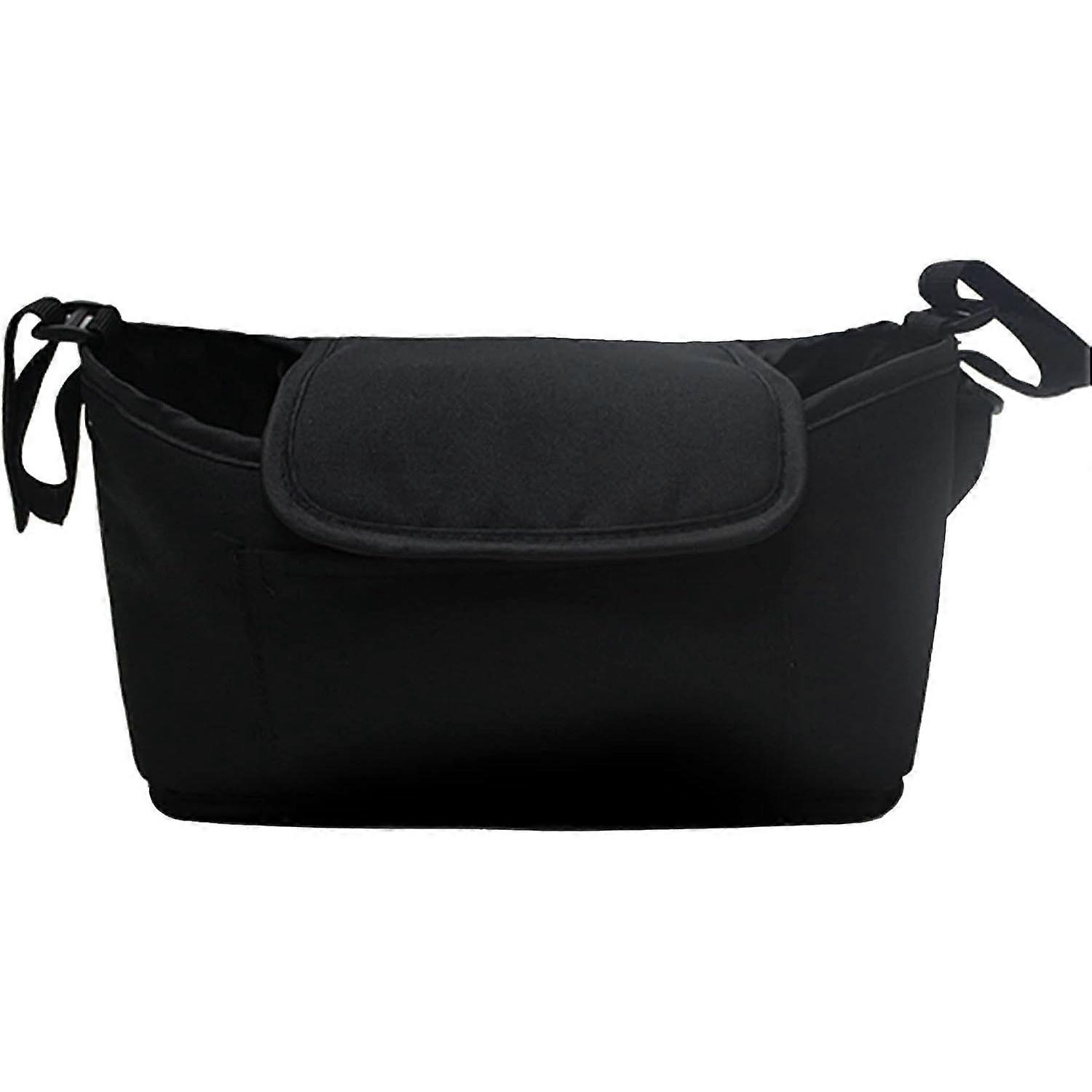 (Black) Universal Stroller Organizer