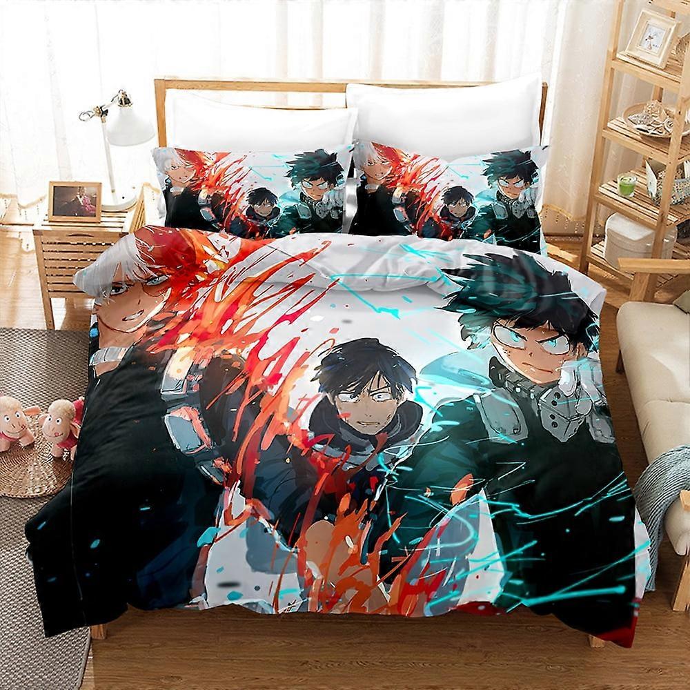 v4833 Lakan Sängkläder My_Hero_Academia 3 st täcke med 2 örngott, My_Hero_Academia lakanset för barn vuxna, All Season Li