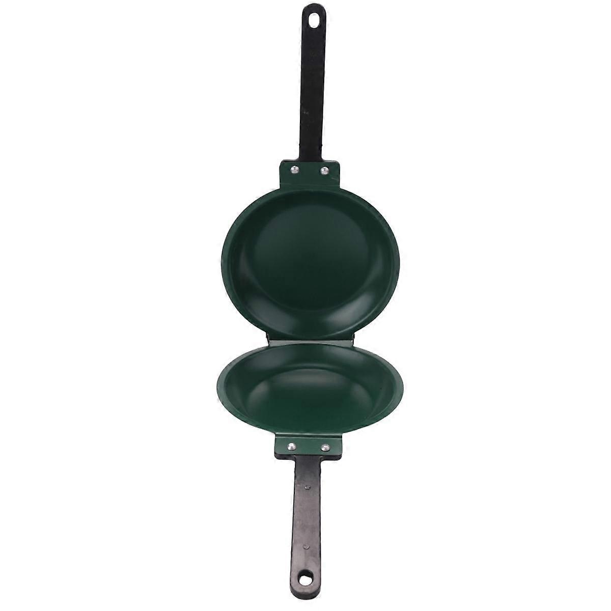 DIY Non-Stick Pan, Double-Sided Frying Pan Frying Pan Breakfast Pan, Gas and Induction Cooker Unive