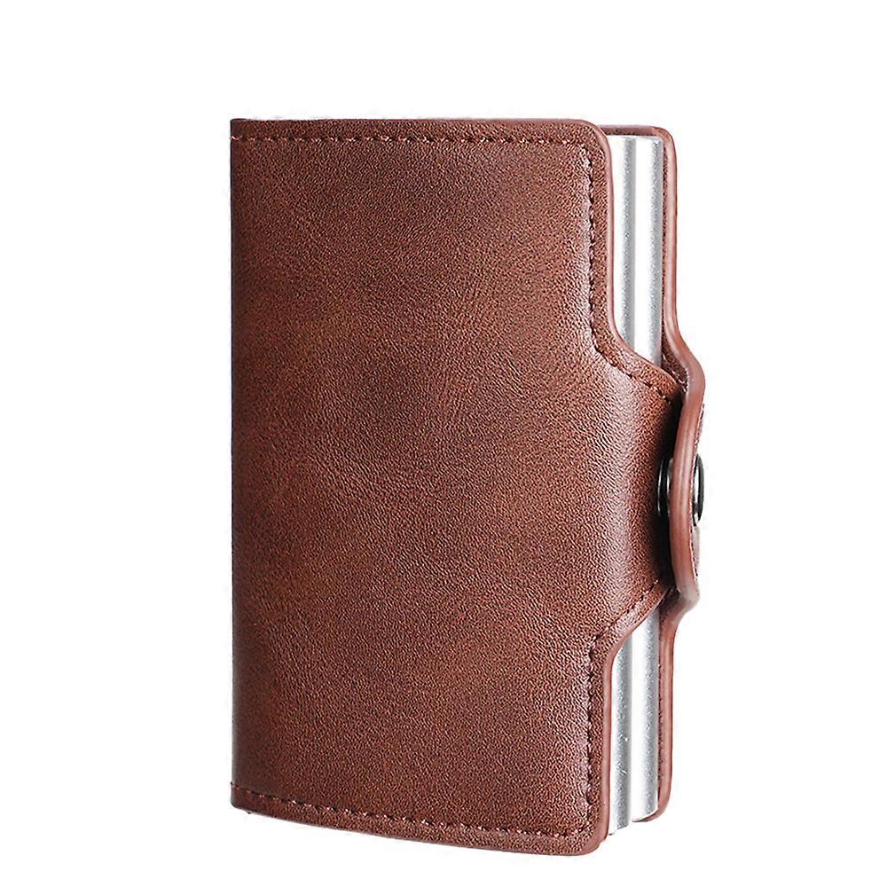 Adults Double Anti-Theft Card Protector Case Large Capacity Wallet RFID-NFC Secure POP UP Card Holder Gifts