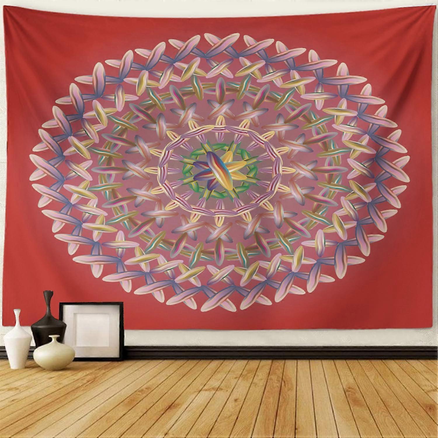 نسيج حائط جديد ملون خياطة ماندالا عمل مجردة متقلب كفاف معاصر سريع نسيج الجدار معلقة ديكور الجدار نسيج لغرفة النوم Livi