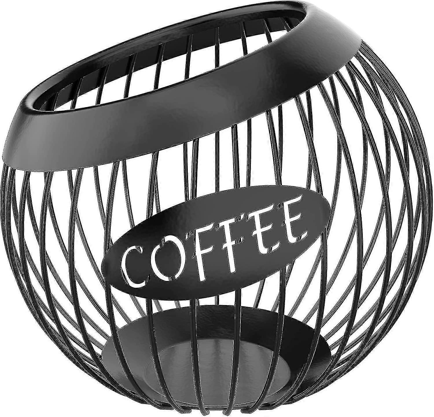 حامل كبسولات القهوة، منظم سعة كبيرة لجميع كبسولات القهوة، سلة جراب القهوة لبار القهوة المضاد