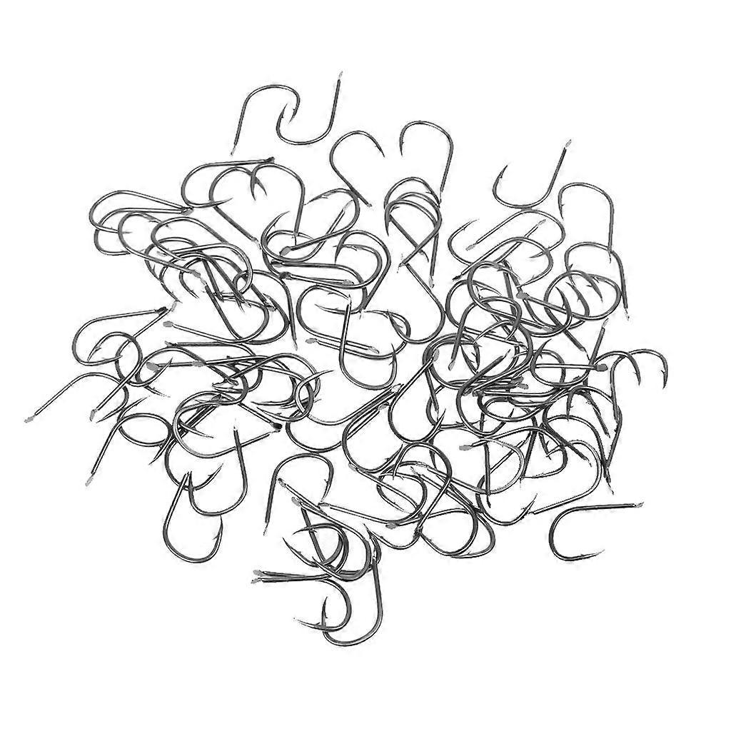 Förpackning med 70 st fiskekrokar 13# och 100 st fiskekrokar 10# Fiskekrokar med hög kolhalt stål Bulk Circle Fiskekrokar