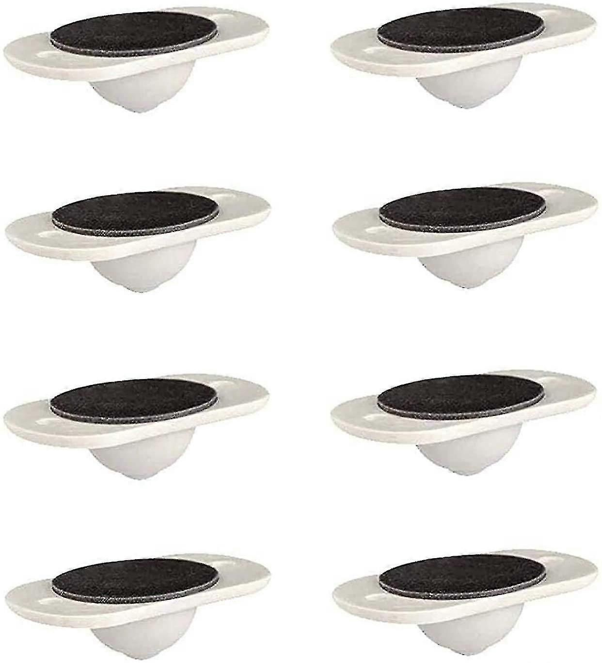 8 Pieces Universal Pulley Furniture Bottom Wheel Rollers, Self Adhesive Casters For Cabinet Drawer Bin Bottom