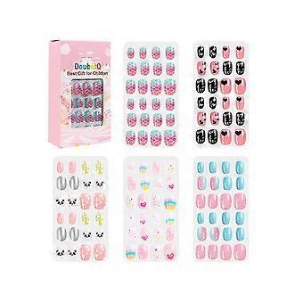 Douborq 120 Stück Kindernagelstücke und falsche Nagelstücke Set