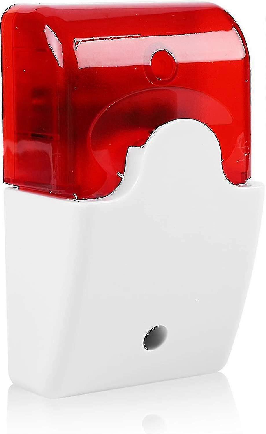 Wired Flashing Strobe Siren Dc 12v Sound Alarm Red Light Sound Siren Home Security Alarm System