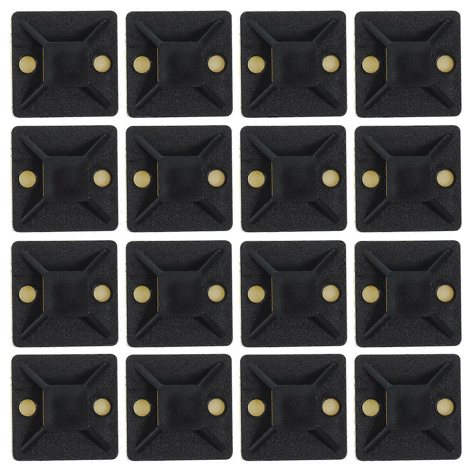 100pcs Cable Zip Tie Mounts Self Adhesive Wire Clips Cable Ties Holders Wire Management Mounts