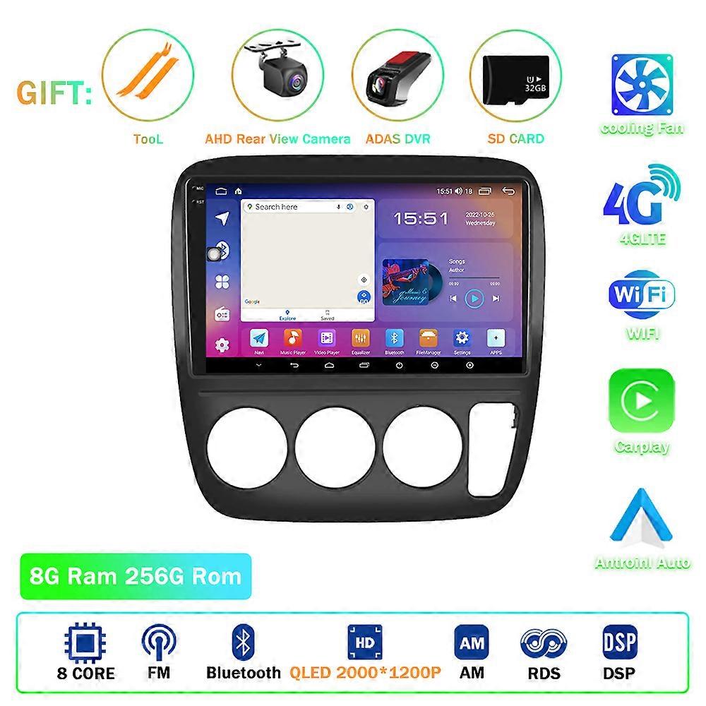 Auto Radio Player Carplay For Honda CRV 1997-2001 Multimedia Intelligent System Android 14 Car Stereo BT Head Unit 4G GPS Video