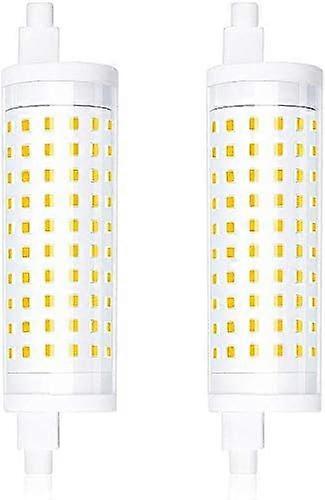 2-Pcs Dimmable 15W R7S 118Mm LED Bulb - Linear Lamp J118 T3 220V 360 Degrees 1500 Lumen - Equivalent to 150W Warm White Halogen Bulb 3000K - Garden, H