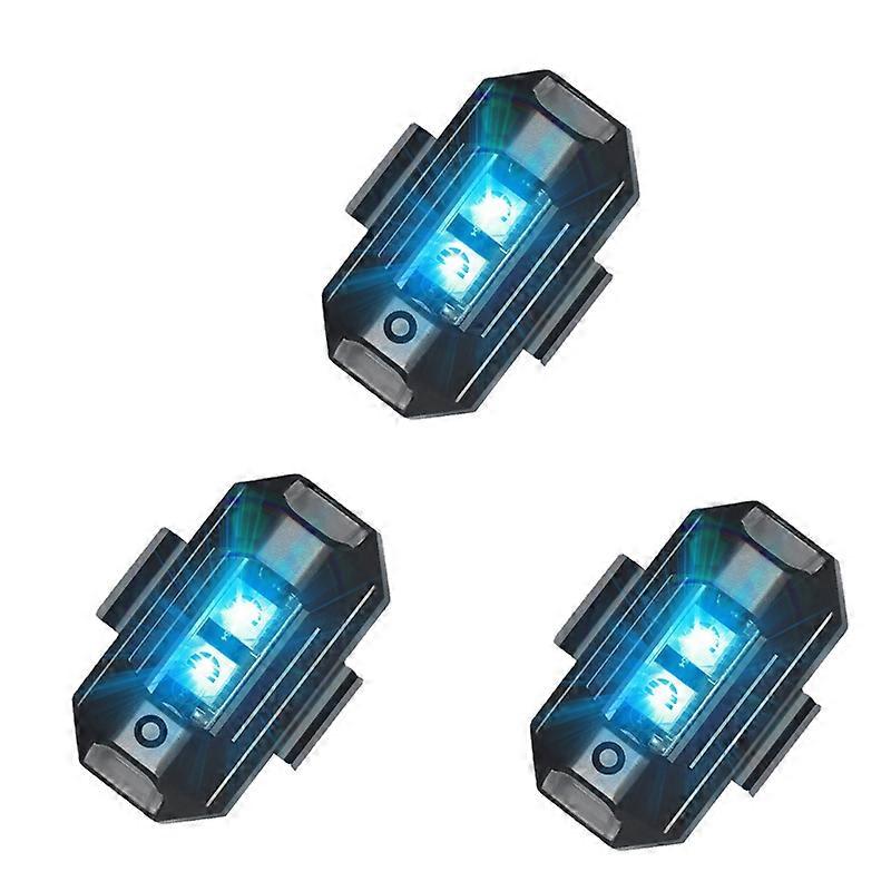 Universal LED Anti-collision Warning Light Mini Signal Light Drone with Strobe Light 7 Colors Turn Signal Indicator Motorcycle