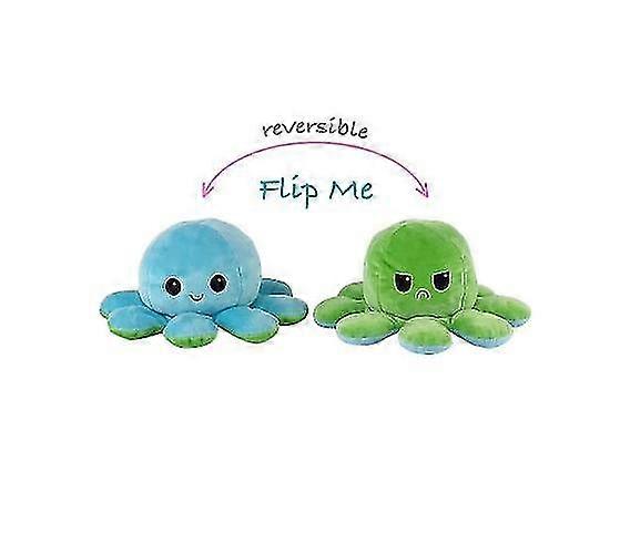 Reversible Octopus Plushie Double-sided Flip Doll Show Mood Toy D