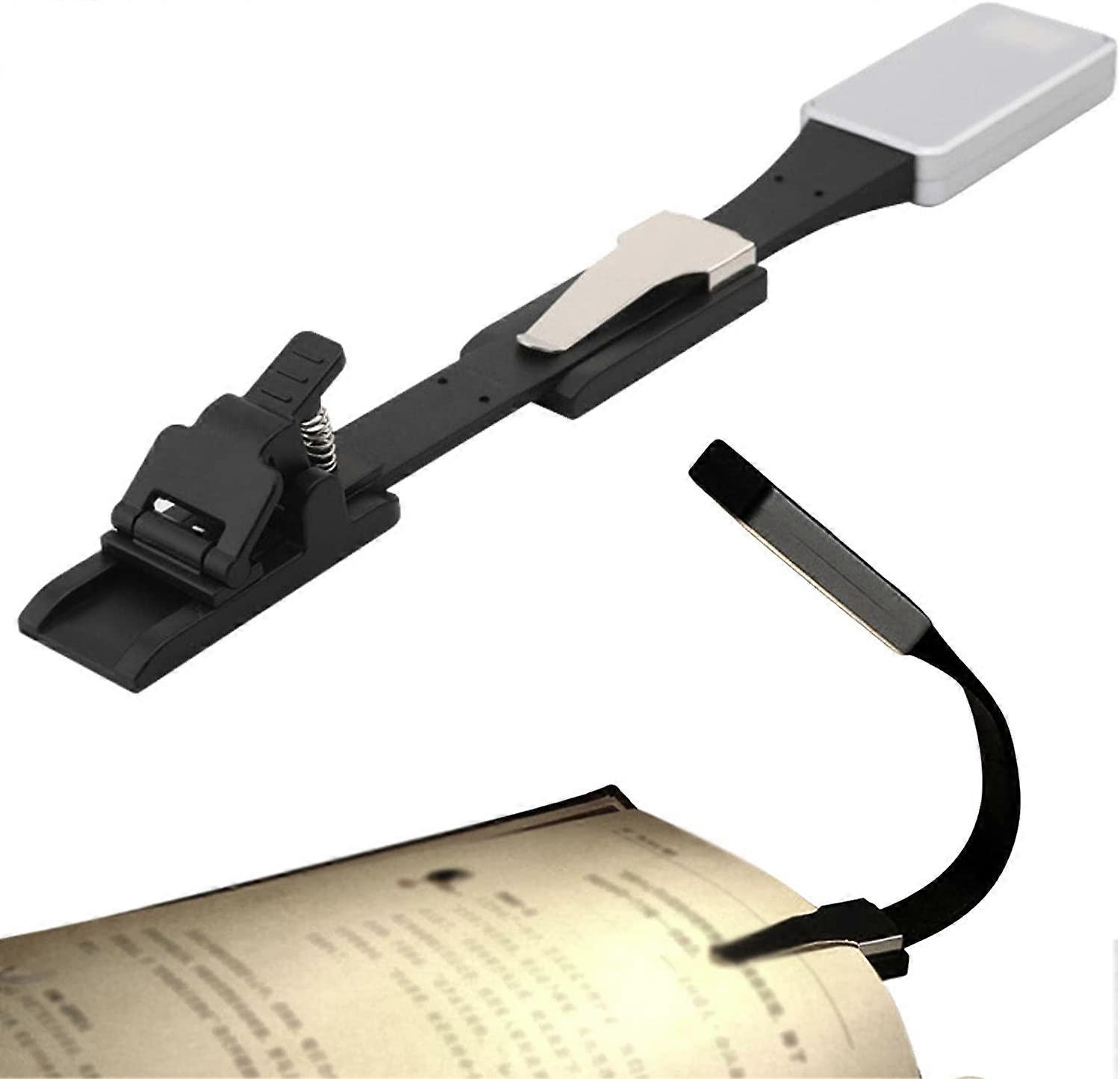 Rechargeable reading light for bed reading convenient clip-on reading light
