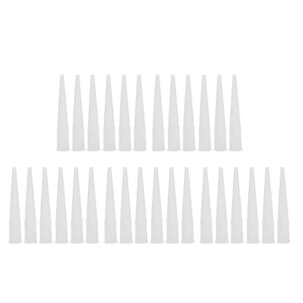 Plastic Caulk Nozzles - 30pcs Silicone Sealant Tips for Glass and Glue