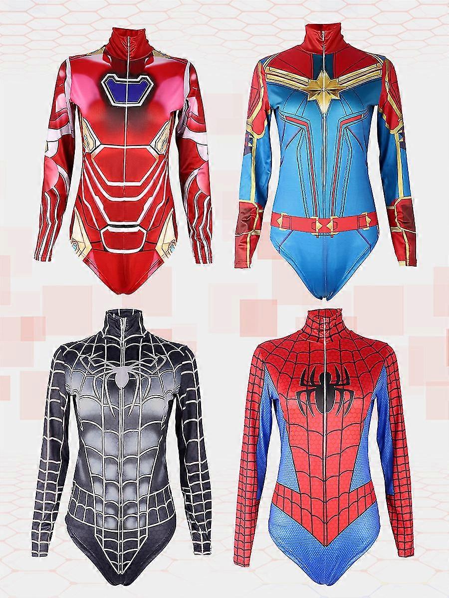 Women's Spider-man 3d Digital Printed One-piece Swimsuit
