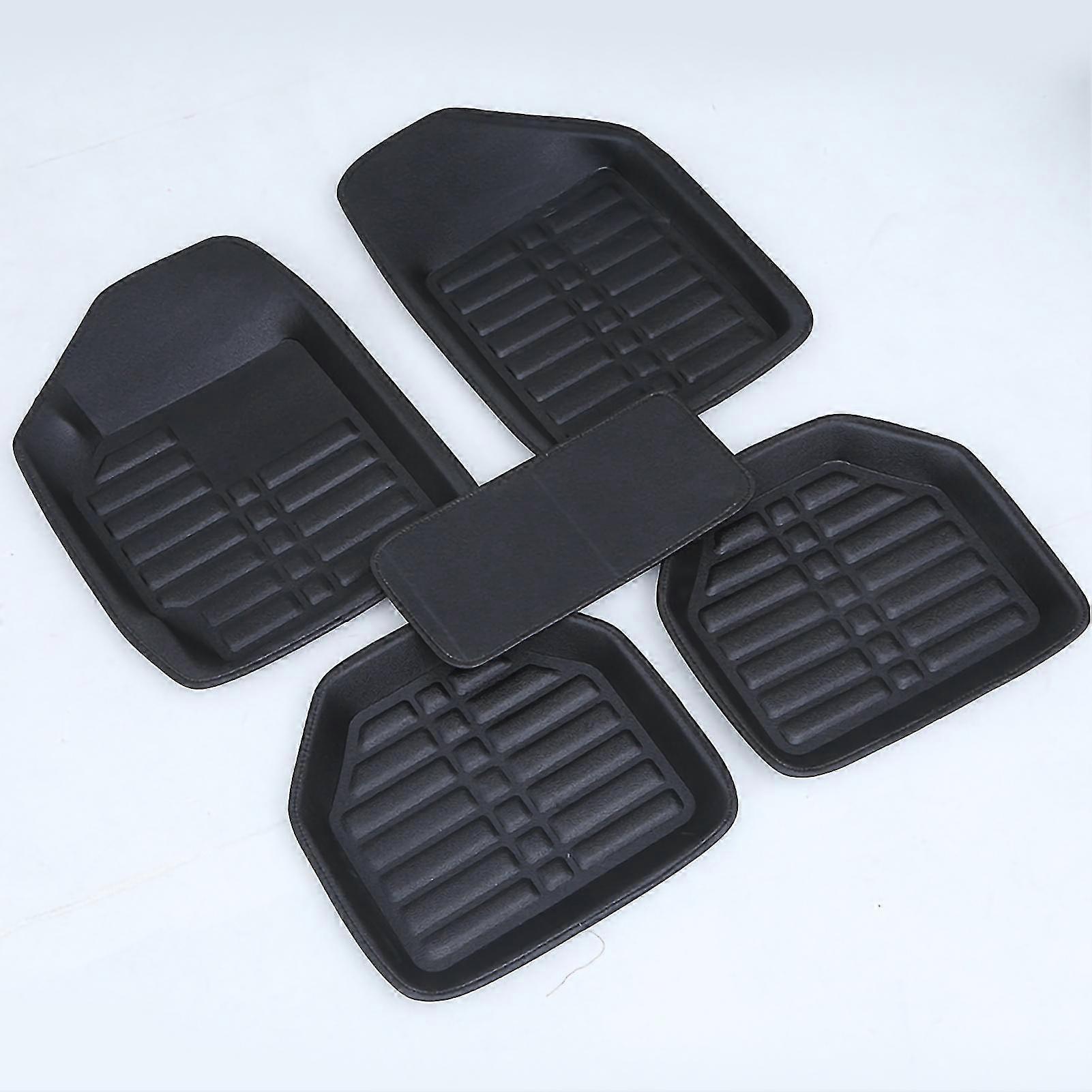 Autofußmatte Universal Full Surround wasserdicht verschleißfest schwarzes Leder