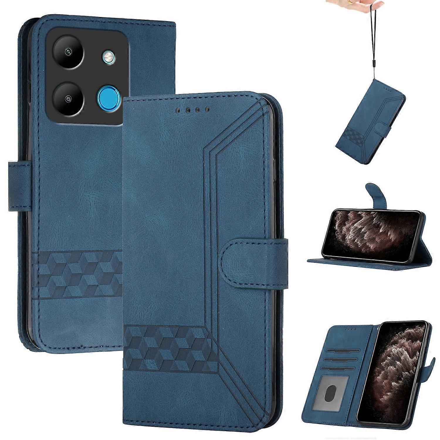 Skin Feel Leather Case For Infinix Smart 7