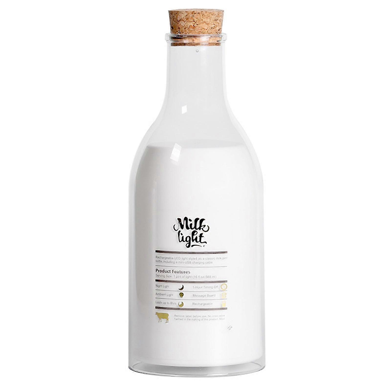 Led Charging Pc Timing Creative Diy Milk With Sleep Message Rainproof Night Light/creative Table Lamp