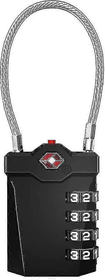 4 Digit Combination Lock, Mini Wire Rope Combination Lock