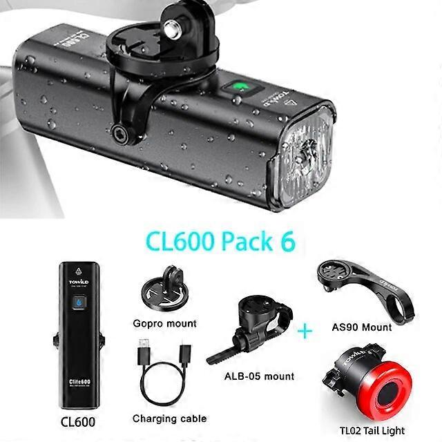 polkupyörän osat TOWILD CL600 600LM pyörävalo etuvalaisin USB ladattava LED 18650 2000mAh polkupyörän valo vedenpitävät ajovalot pyörän lisävarusteet