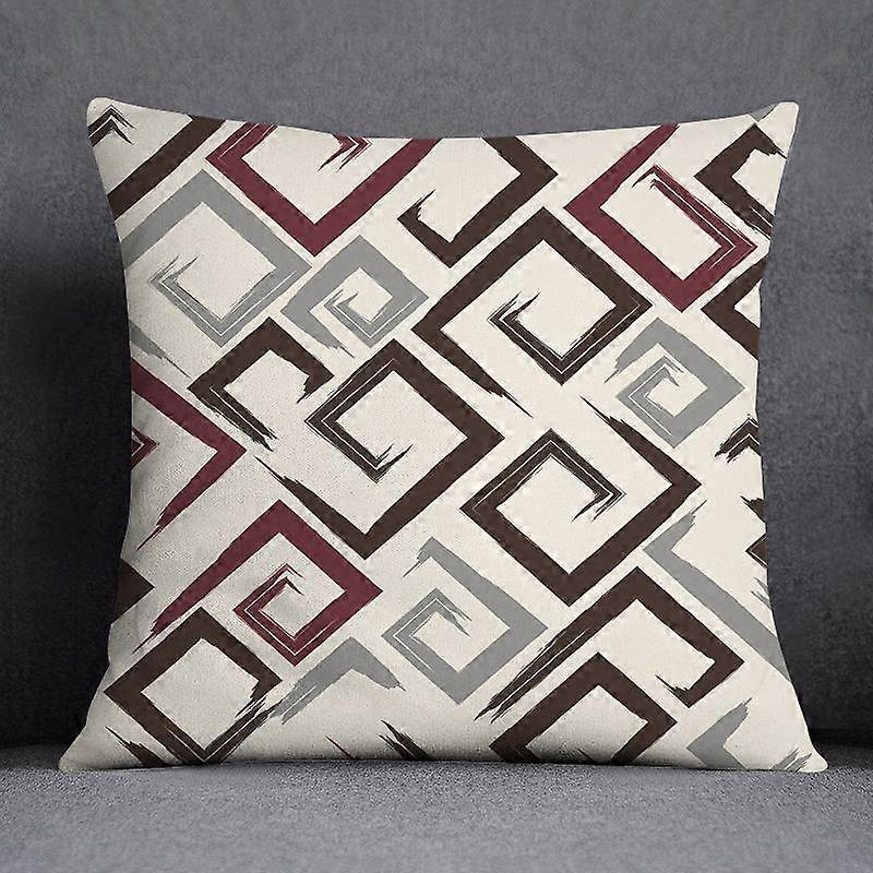 Pillowcase Square Pattern Style-925 Bedroom Sofa Car Cushion Cover Pillowcase