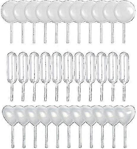 150 Pieces 4ml Plastic Pipettes Heart Shape Round Rectangle Plastic Squeeze Pipettes For Chocolate