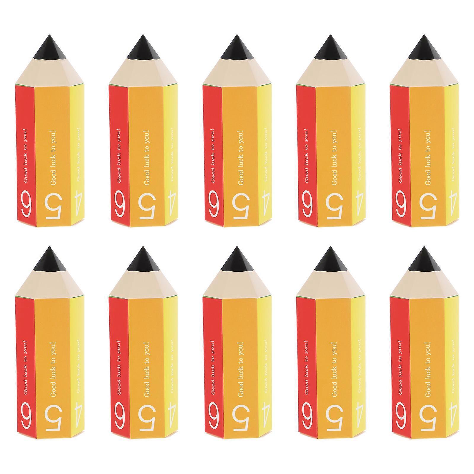 20pcs Pencil Shaped Candy Boxes Creative Pencil Cookies Boxes for Decorations