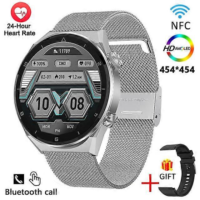 Business Watch For Adult Smart Watch Sports 454*454 Screen NFC Access Control Smartwatch Waterproof Bluetooth Call Clock