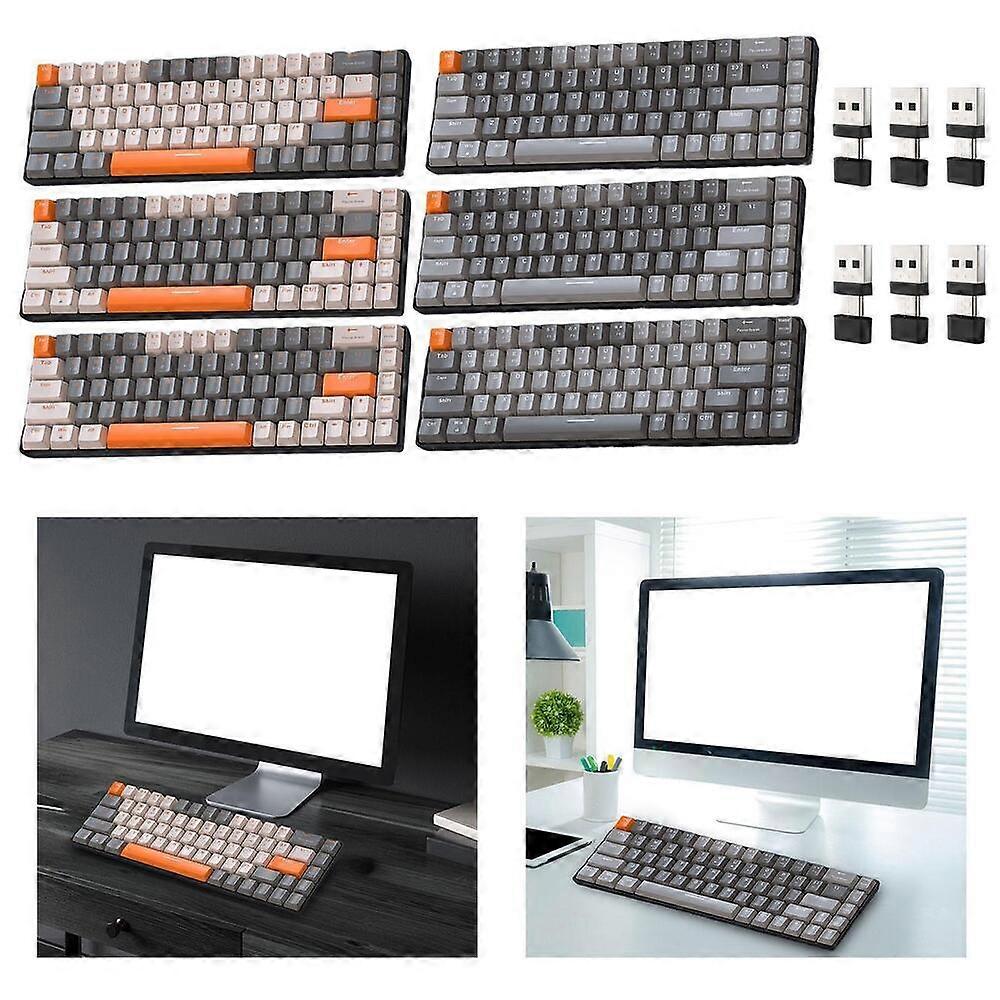 Mechanical Keyboard USB Wireless 2.4G V5.0 2 Connection Methods for Computer