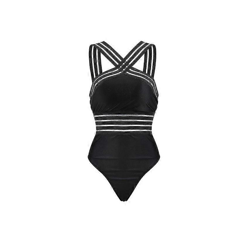 Womens Backless Padded Plain One Piece Swimwear