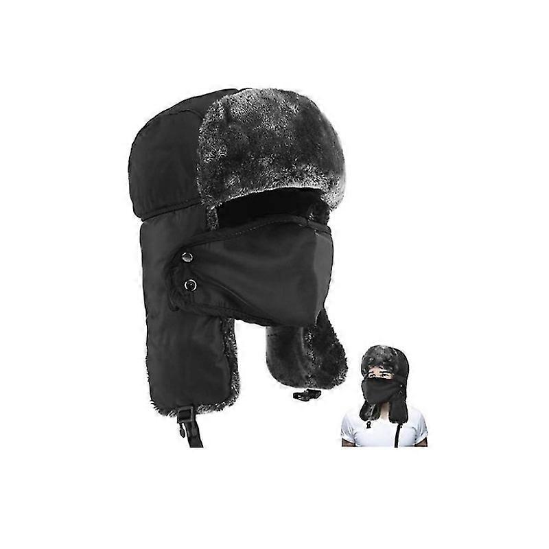 Pilot Cap Keep Warm In Winter With Black Mask