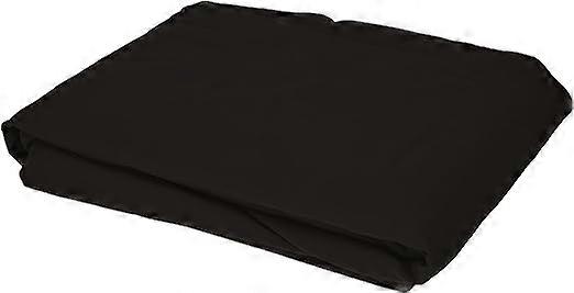 Black microfiber fitted sheet 160 x 200 x 30 cm