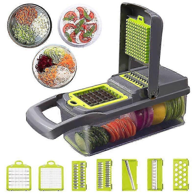 Multifunksjonell Vegetabilsk Kutter Shredders Slicere Frukt Potet Peeler Gulrot Riper Kurv Vegetabilsk Slicer