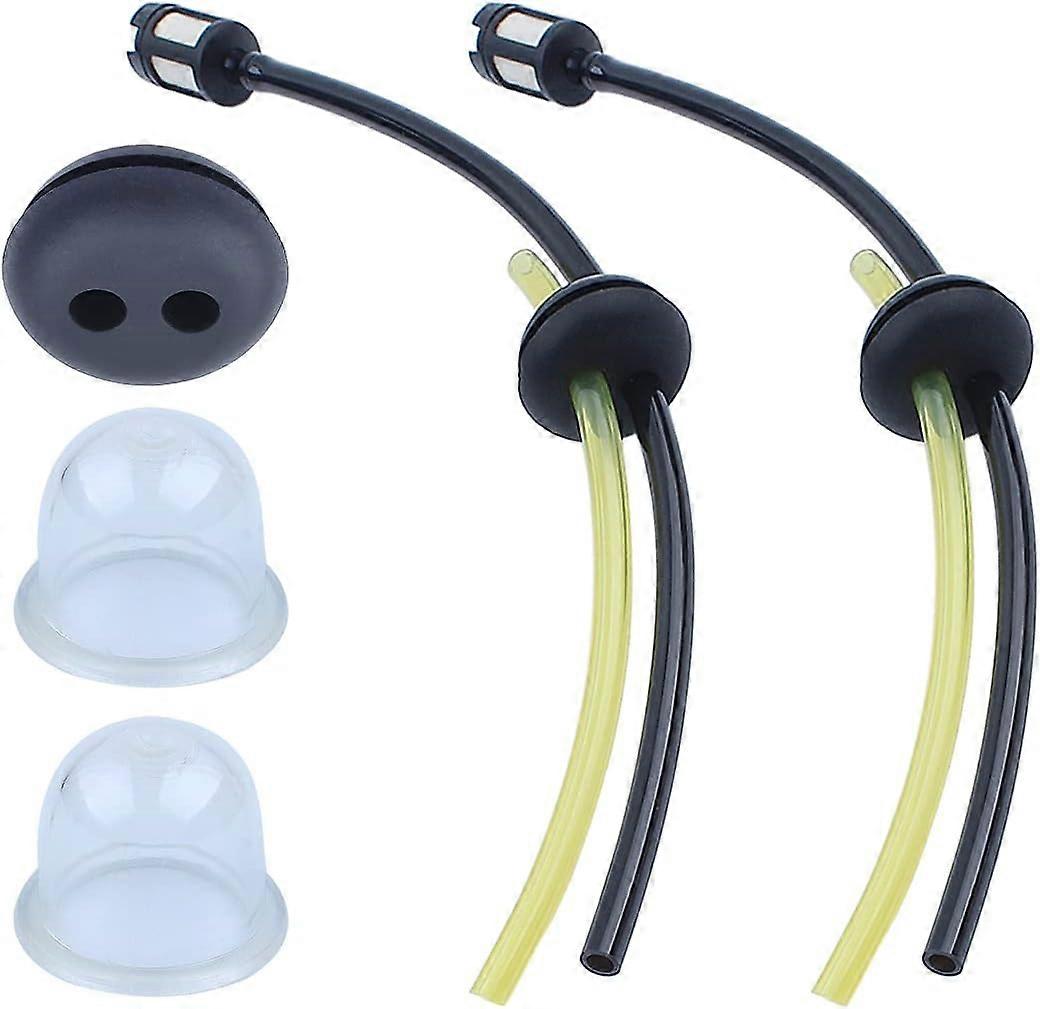 Fuel Line 2 Hole Grommet Assembly fit for Honda GX31 GX35 GX35NT GX22 GX25 GX25N GX25NT GX25T Replacement with Filter Primer Bulb Kit for Garden Engin