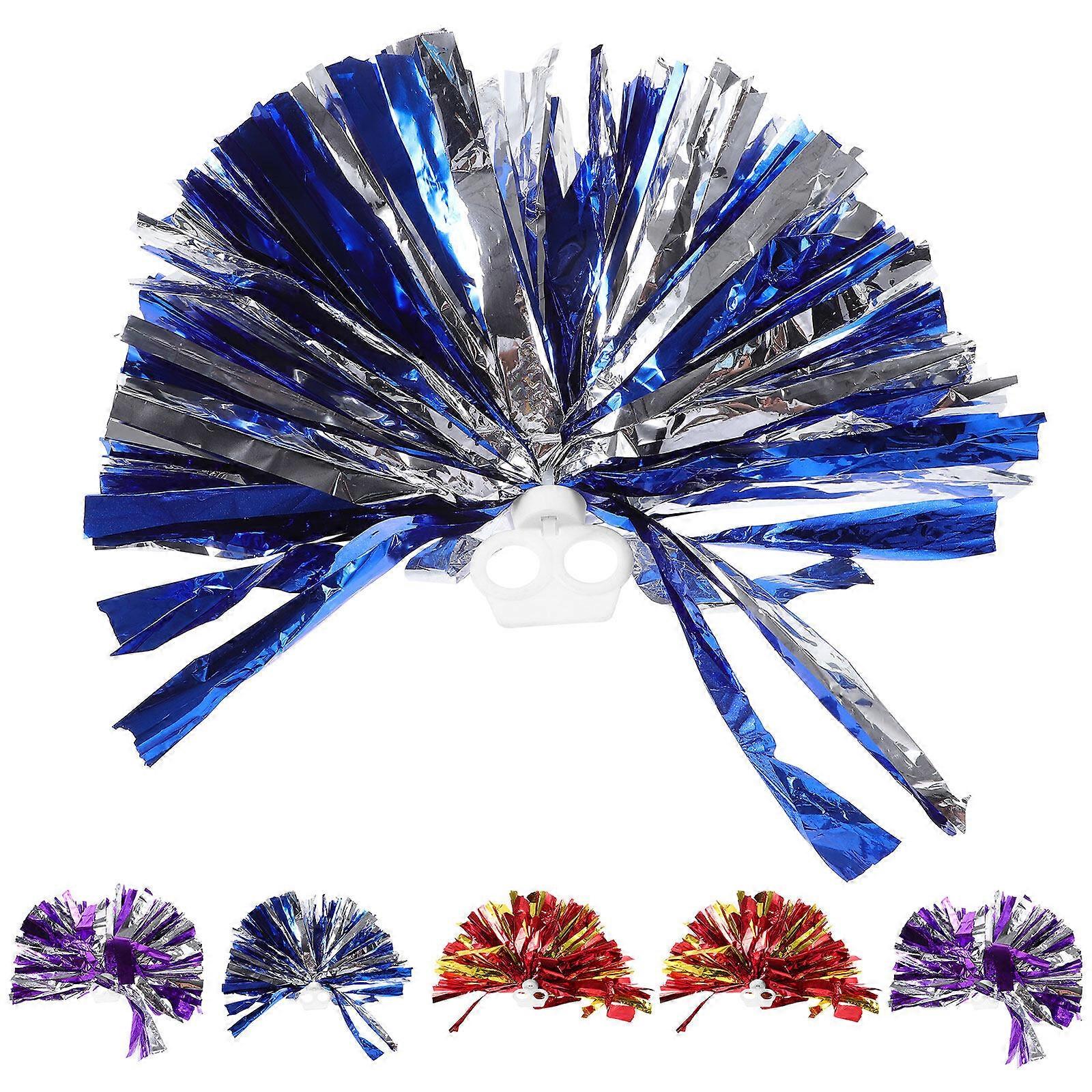 6pcs Portable Cheerleading Props Reusable Cheerleader Pom Poms Delicate Cheering Pompoms