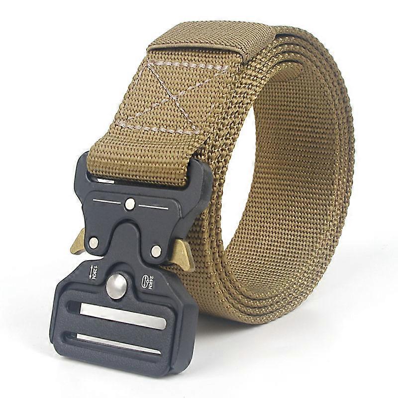 Classic Tactical Outdoor Belt Quick Release Buckle Unisex Nylon Canvas Military Training Belt Men High Quality Designer Belts