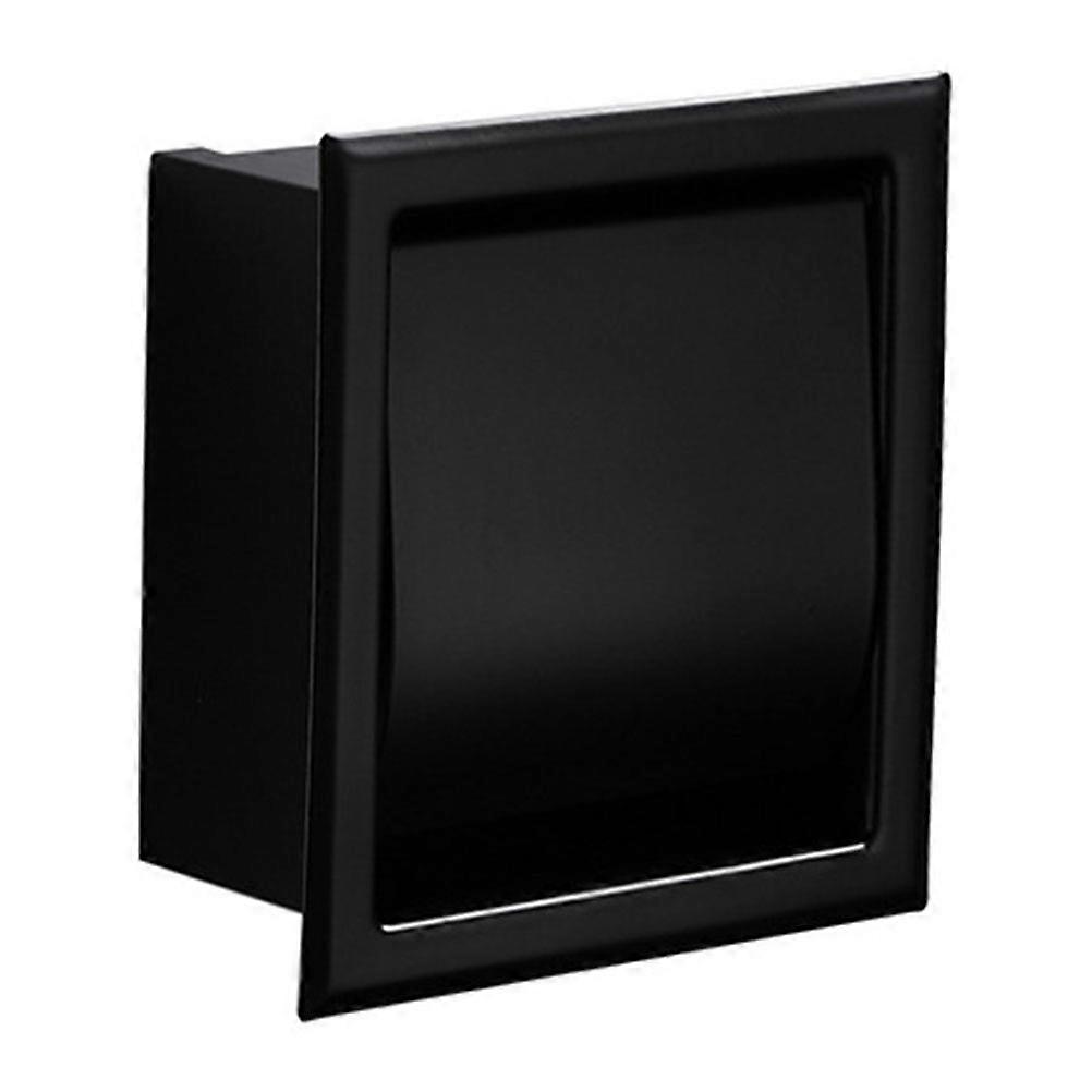 1pc Creative Roll Paper Stand Practical Paper Holder Embedded-in Tissue Rack (Black)