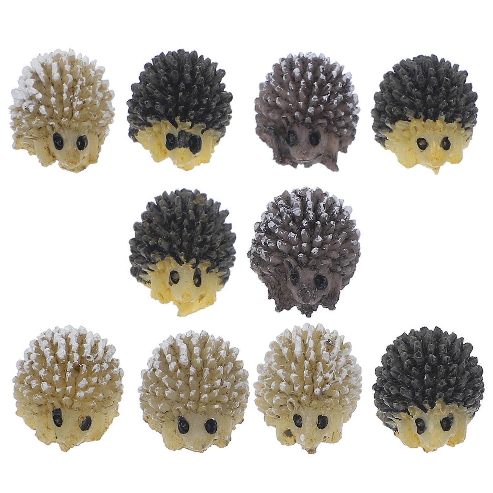 10pcs Miniature Hedgehog Landscape Garden Decoration Ornaments