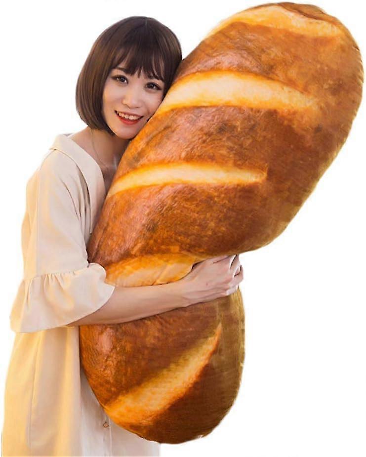 Cuscino di peluche a forma di pane di simulazione 3D